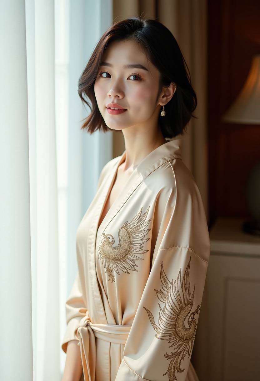 河对岸的灯